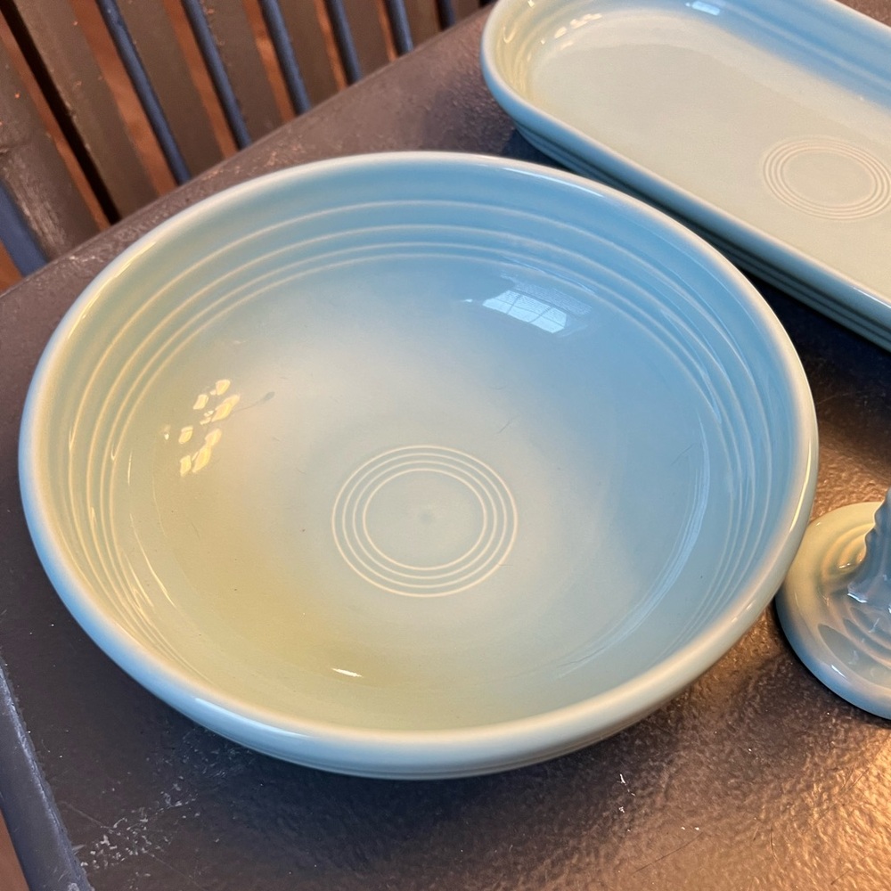 Fiesta Sky blue bistro bowl.  This is a great size!!
